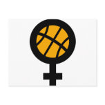 basketball girl female postcards