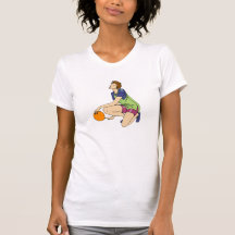 Basketball girl relaxing shirt