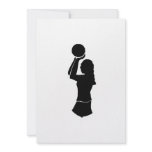 Basketball girl silhouette personalized announcement