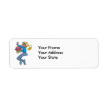 basketball girl slam dunk design custom return address label