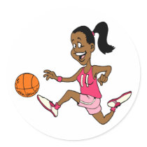Basketball Girl stickers by shopaholicchick Basketball Girl stickers