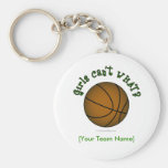 Basketball - Green Keychains