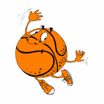 Basketball guy photo sculpture