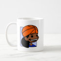Basketball head girl mug