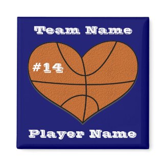 Basketball Heart Magnet magnet