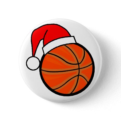 Basketball Holiday pinback buttons