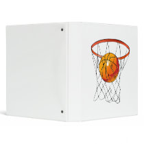 Basketball Hoop 3 Ring Binder