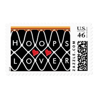 Basketball Hoop Net_Hoops Lover postage stamp