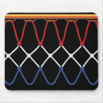 Basketball Hoop Net_red,white,blue Team U.S.A. mousepad
