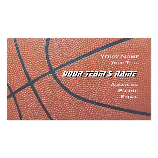 Basketball Hoop Net_texture look_hoop net on blue Business Card Template (front side)