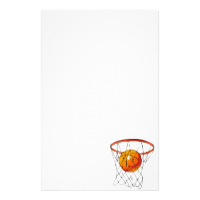 Basketball Hoop Personalized Stationery