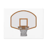 basketball hoop post cards