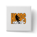 basketball hoops design button