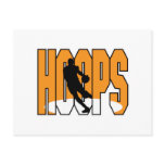 basketball hoops design post card