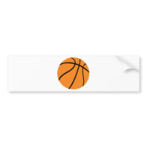 basketball icon bumper stickers