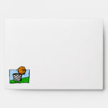 Basketball in hoop envelopes