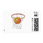 basketball in hoop stamps