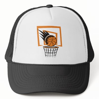 Basketball in the Basket Mesh Hat by alternateworlds