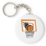 Basketball in the Basket Key Chains