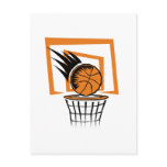 Basketball in the Basket Post Card