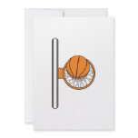 basketball into net top view graphic invitations