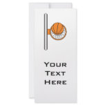 basketball into net top view graphic custom rack cards