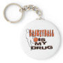 BASKETBALL IS MY DRUG! KEYCHAIN