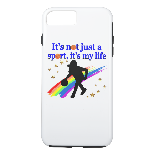 BASKETBALL IS MY LIFE BASKETBALL DESIGN iPhone 7 PLUS CASE