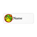basketball jersey & ball return address label