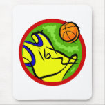 basketball jersey & ball mouse pad