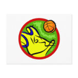 basketball jersey & ball postcards
