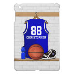 Basketball Jersey Blue and White iPad Mini Cases