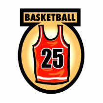Basketball Jersey & Logo Acrylic Cut Out