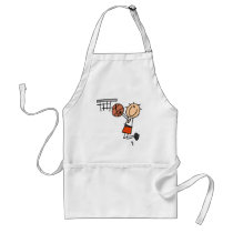 Basketball Jump Shot - Orange T-shirts and Gifts aprons