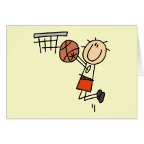 Basketball Jump Shot - Orange T-shirts and Gifts cards