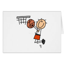 Basketball Jump Shot - Orange T-shirts and Gifts cards