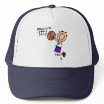 Basketball Jump Shot - Purple Tshirts and Gifts hats