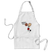 Basketball Jump Shot Red Tshirts and Gifts aprons