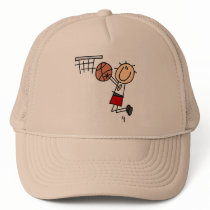 Basketball Jump Shot Red Tshirts and Gifts hats