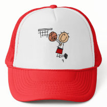 Basketball Jump Shot Red Tshirts and Gifts hats