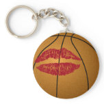 basketball kiss keychains