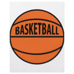 basketball labelled icon full color flyer