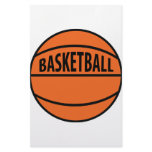 basketball labelled icon customized stationery