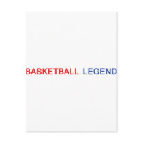basketball legend icon postcards