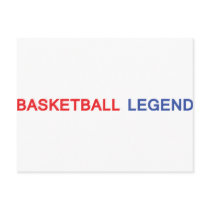 basketball legend icon postcards