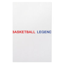 basketball legend icon stationery