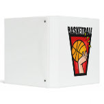 Basketball Logo hand & Ball Vinyl Binders