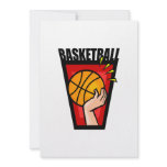Basketball Logo hand & Ball Personalized Invite