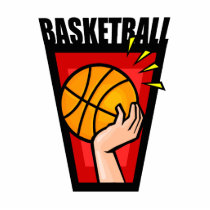 Basketball Logo hand & Ball Photo Cutout