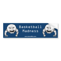 Basketball Madness bumper stickers
